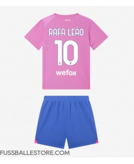 Günstige AC Milan Rafael Leao #10 3rd trikot Kinder 2023-24 Kurzarm (+ Kurze Hosen)